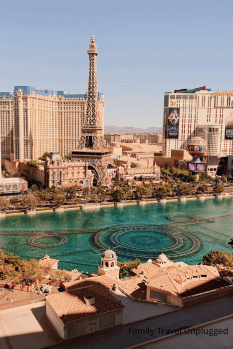 Vegas family enjoying an all-you-can-eat buffet with kid-friendly options. Best things to do in vegas. Vegas with kids. Best buffets in vegas.