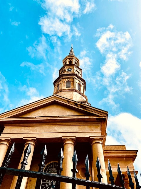 church, religion, history, charleston, steeple, architecture, building, travel, charleston, charleston, charleston, charleston, charleston