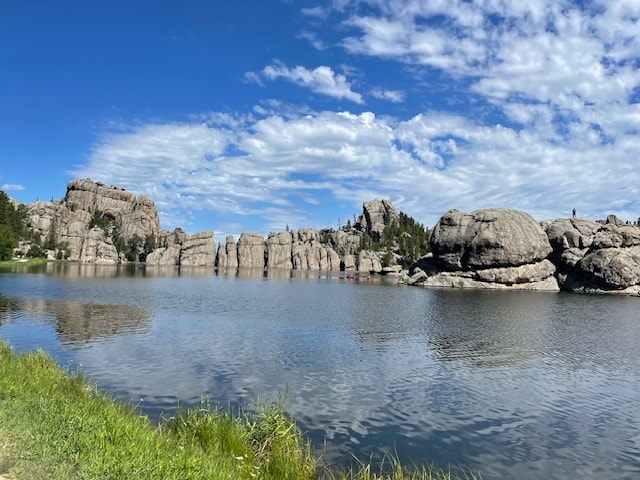 View of Sylvan Lake before a family swim.