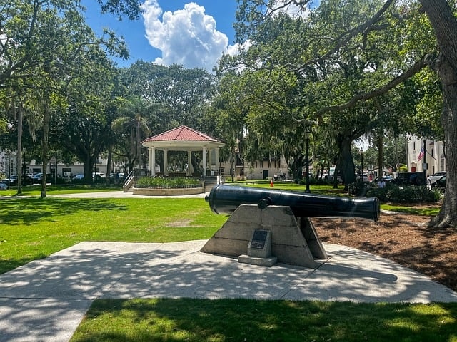 cannon, history, st augustine, architecture, historic, travel, nature