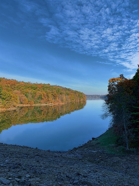 lake, nature, travel, exploration, outdoors, mohican reserve, dam, autumn, fall