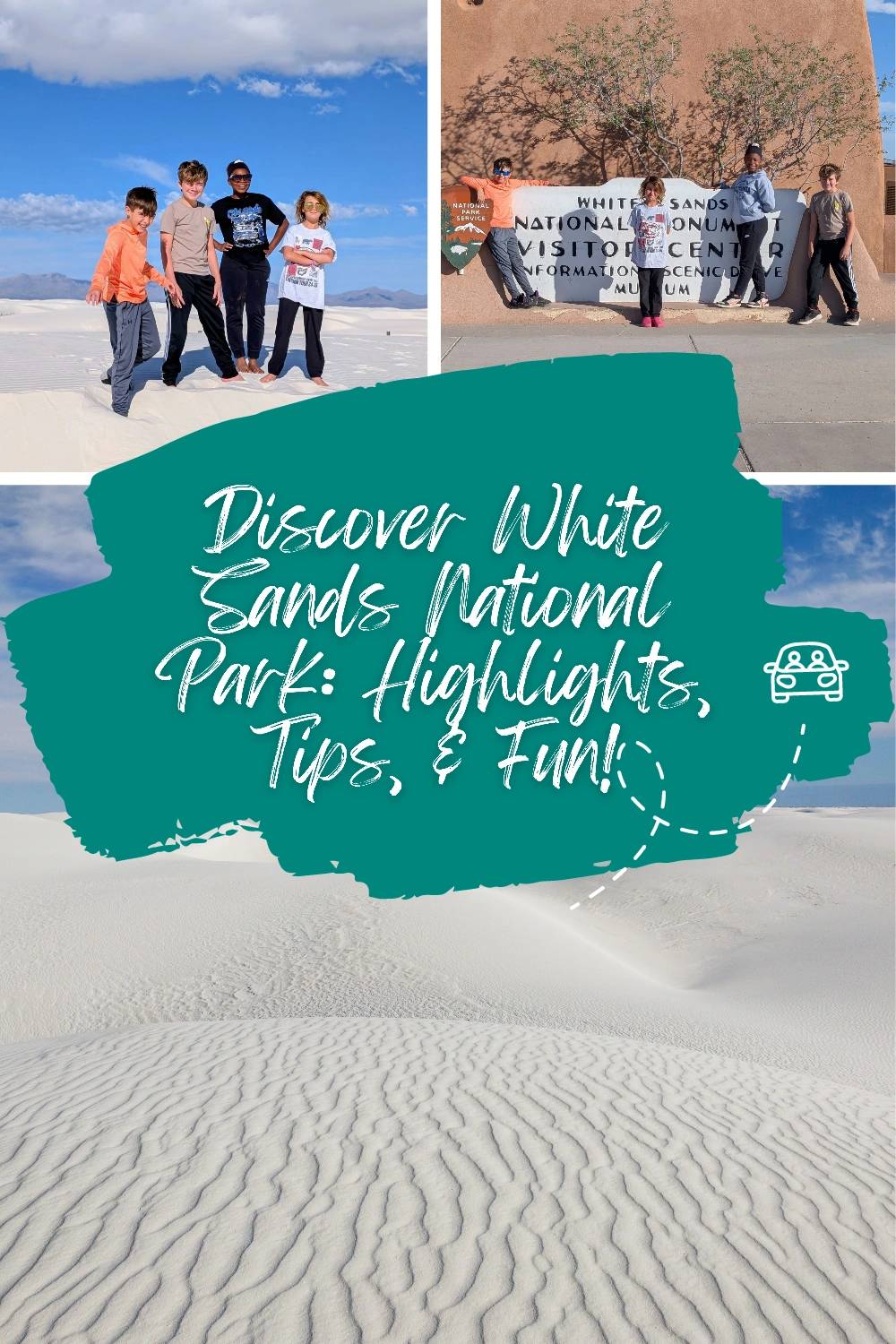 White Sands National Park: Top 5 Tips for Your Adventure! 69 a group of people posing for a picture