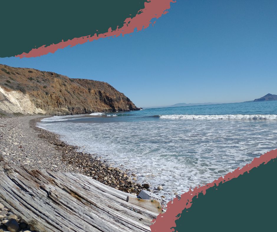 Scenic island cliffs with clear blue waters surrounding Channel Islands National Park.