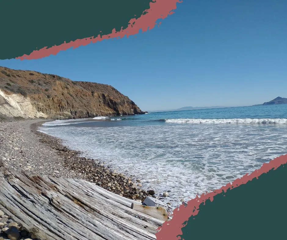 Scenic island cliffs with clear blue waters surrounding Channel Islands National Park.